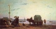 Eugene Boudin Beach Scene china oil painting reproduction